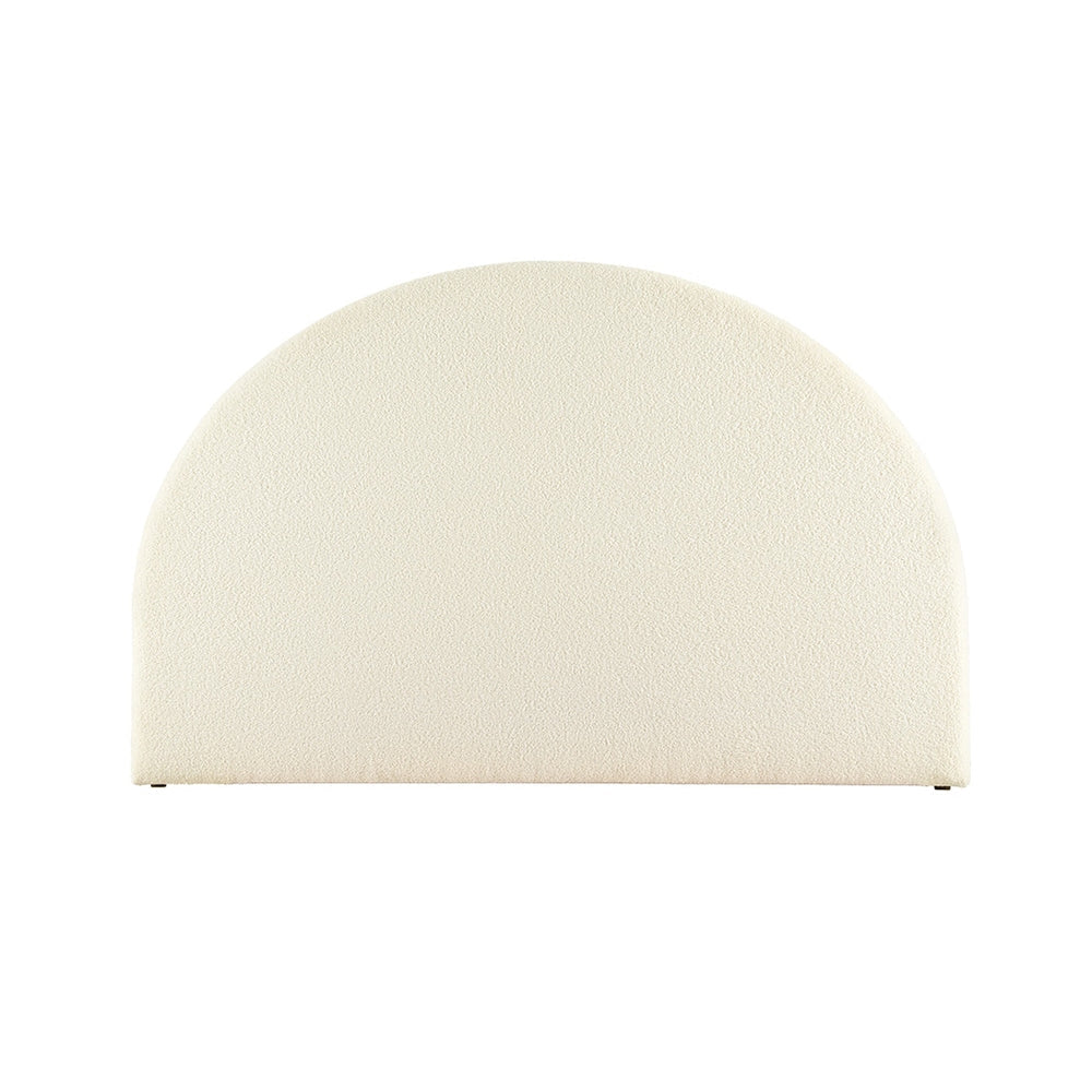 Artiss Bed Head Headboard King Boucle - GREI White - Cosy Abode