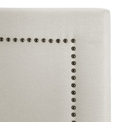 Artiss Bed Head Headboard King Fabric - RIVE Beige White - Cosy Abode
