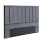 Artiss Bed Head Headboard King Velvet - VELA Grey - Cosy Abode