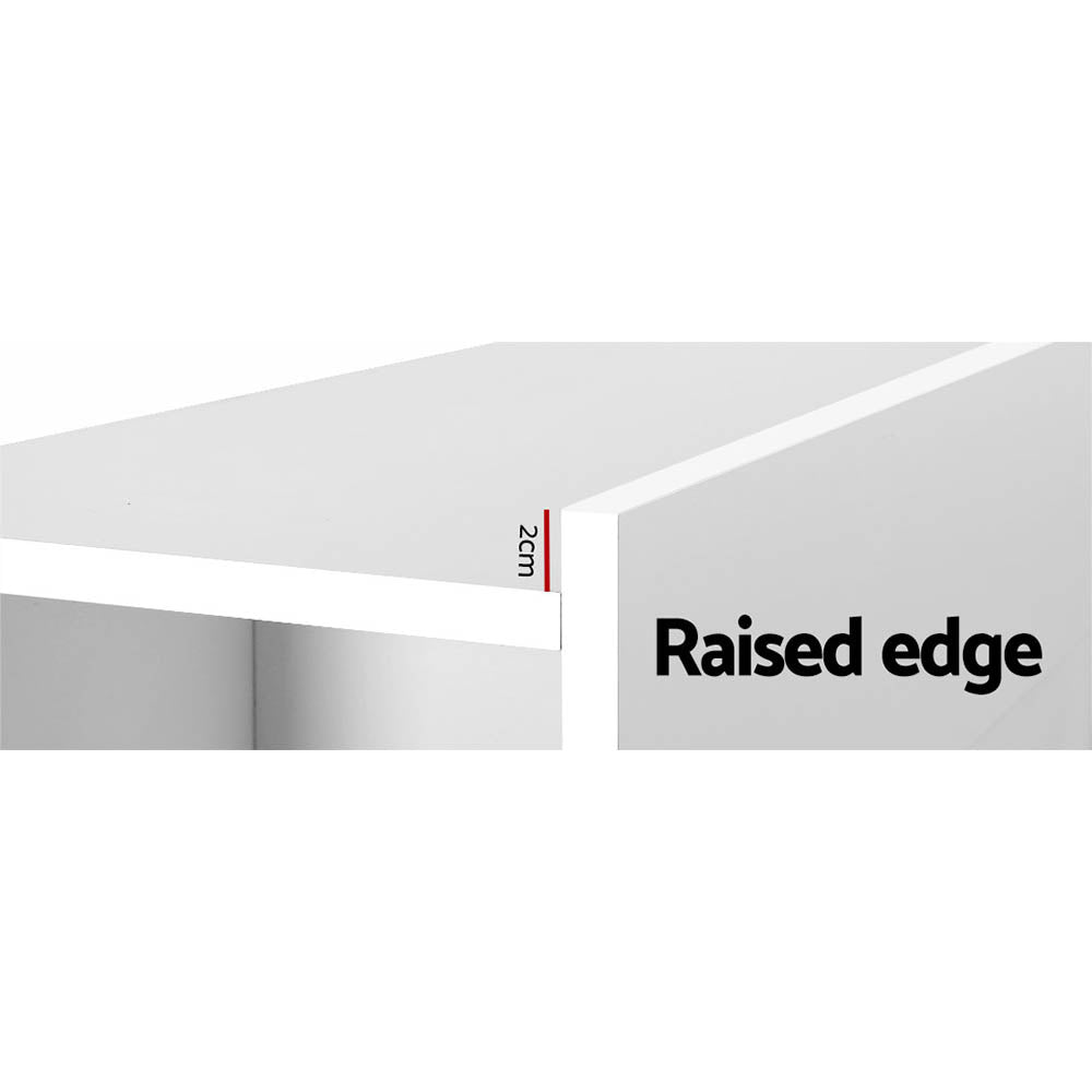 Artiss Bed Head Headboard Queen with Shelves - CABI White - Cosy Abode