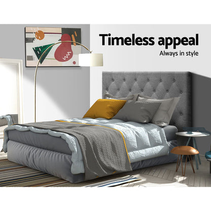 Artiss Bed Head King Single Size Fabric - CAPPI Grey - Cosy Abode