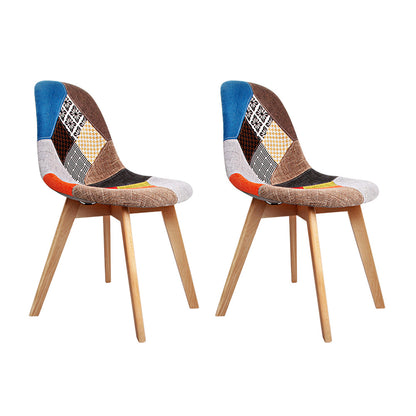 Artiss Dining Chairs Set of 2 Fabric Retro Replica DSW - Cosy Abode