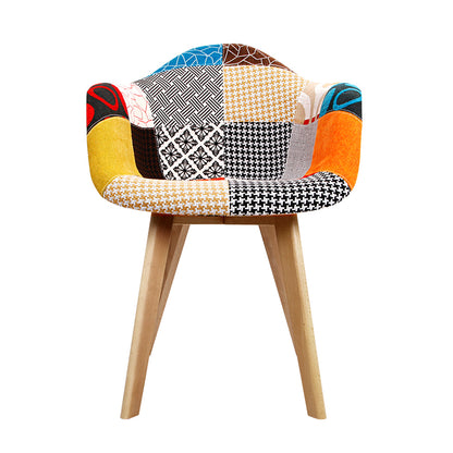 Artiss Dining Chairs Set of 2 Fabric Retro Replica DSW - Cosy Abode