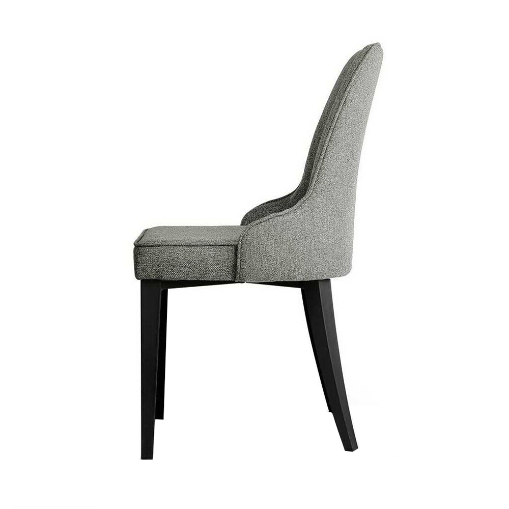 Artiss Dining Chairs Set of 2 Linen Fabric Grey - Cosy Abode