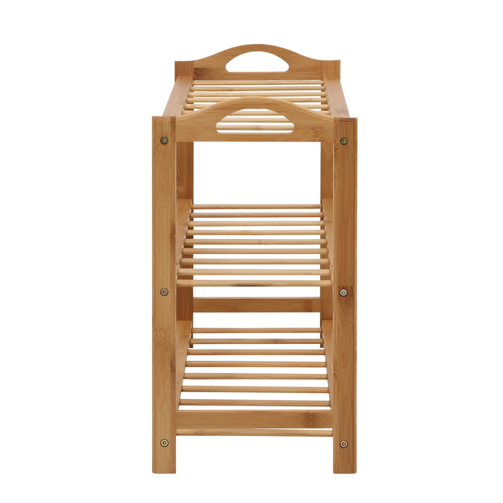 Artiss Shoe Rack Bamboo Shoe Storage 3-tier 9 Pairs - Cosy Abode