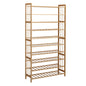 Artiss Shoe Rack Bamboo Shoe Storage 10-tier 50 Pairs - Cosy Abode