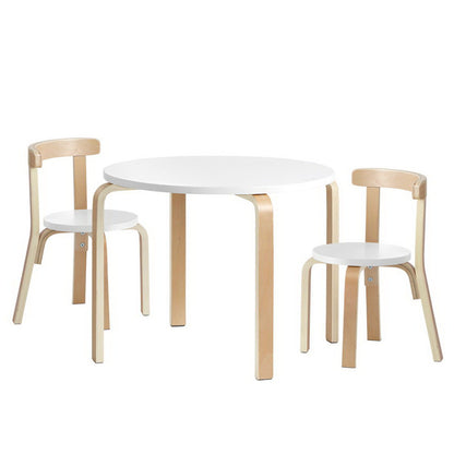 Keezi 3PCS Kids Table and Chairs Set Activity Toy Play Desk - Cosy Abode