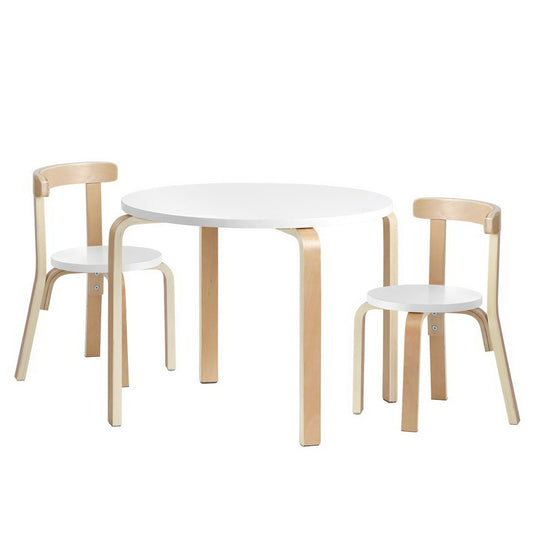 Keezi 3PCS Kids Table and Chairs Set Activity Toy Play Desk - Cosy Abode