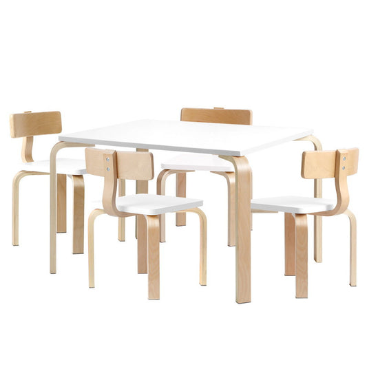 Keezi 5PCS Kids Table and Chairs Set Activity Toy Play Desk - Cosy Abode