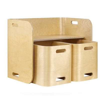 Keezi 3PCS Kids Table and Chairs Set Multifunctional Storage Desk - Cosy Abode
