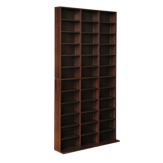 Artiss Bookshelf CD Storage Rack - BERT Brown - Cosy Abode
