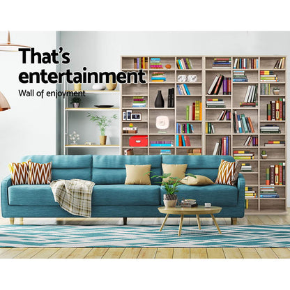 Artiss Bookshelf CD Storage Rack - BERT Oak - Cosy Abode