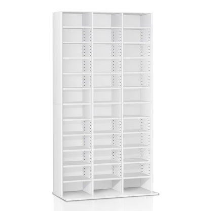 Artiss Bookshelf CD Storage Rack - BERT White - Cosy Abode