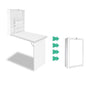 Artiss Space Saving Wall Mount Fold-Out Desk - White - Cosy Abode