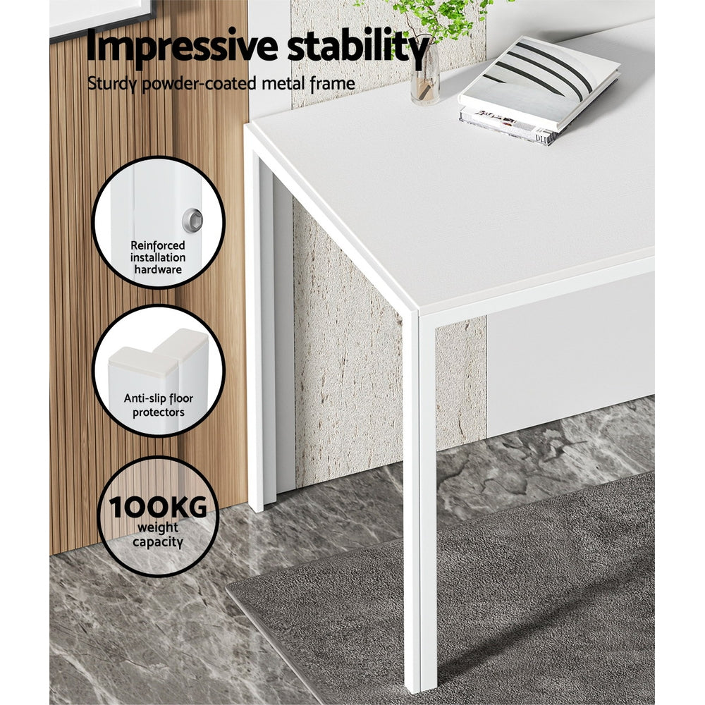 Artiss Dining Chairs and Table Dining Set 6 Chair Set Of 7 White - Cosy Abode