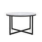 Artiss Coffee Table Round 70CM Marbel Effect - Cosy Abode