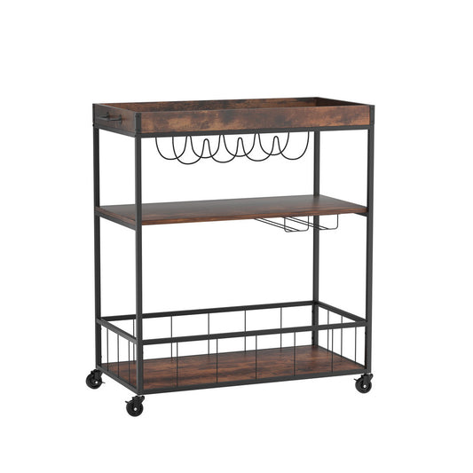 Artiss Kitchen Island Rolling Serving Cart - Cosy Abode