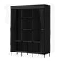 Artiss Large Portable Clothes Closet Wardrobe with Shelf Black - Cosy Abode
