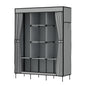 Artiss Large Portable Clothes Closet Wardrobe with Shelf Grey - Cosy Abode