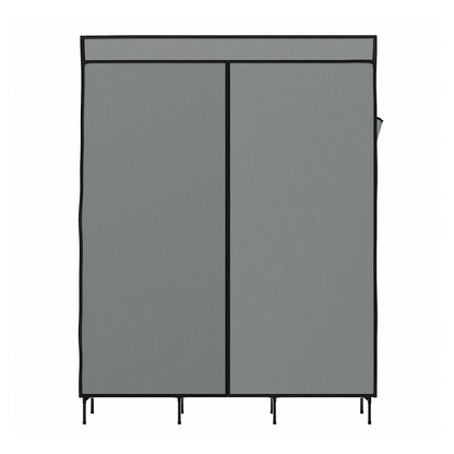 Artiss Large Portable Clothes Closet Wardrobe with Shelf Grey - Cosy Abode