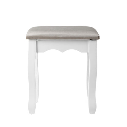 Artiss Dressing Table Stool Velvet Grey - Cosy Abode