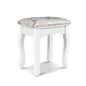 Artiss Dressing Table Stool Velvet White - Cosy Abode
