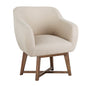 Artiss Fabric Tub Lounge Armchair - Beige - Cosy Abode