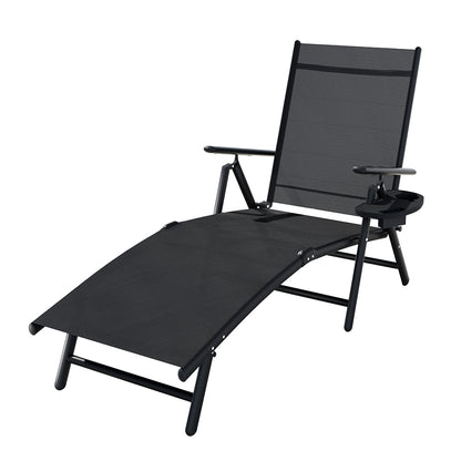 Gardeon Sun Lounge Outdoor Lounger Aluminium Folding Beach Chair Camping Patio - Cosy Abode
