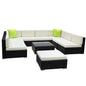 Gardeon 10-Piece Outdoor Sofa Set Wicker Couch Lounge Setting 9 Seater - Cosy Abode