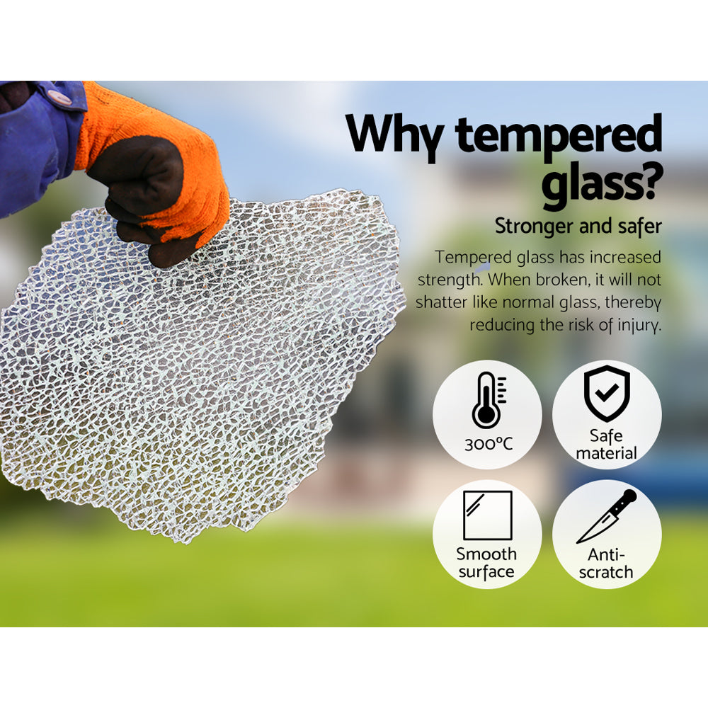 Gardeon 5-Piece Outdoor Sofa Set Wicker Couch Lounge Setting 4 Seater - Cosy Abode