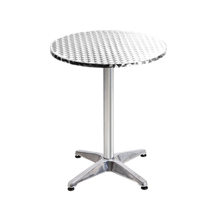 Gardeon Set of 2 Outdoor Bar Table Aluminium Round 70/110CM - Cosy Abode