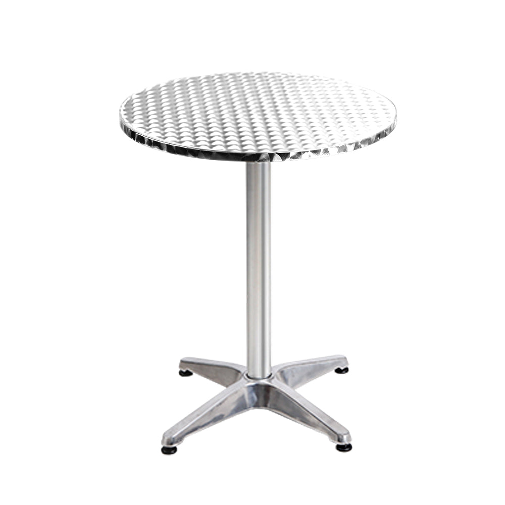 Gardeon Set of 4 Outdoor Bar Table Aluminium Round 70/110CM - Cosy Abode