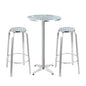 Gardeon 3-Piece Outdoor Bar Set Bistro Table Stools Adjustable Round Cafe - Cosy Abode