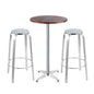 Gardeon 3-Piece Outdoor Bar Set Bistro Table Stools Adjustable Wooden Cafe - Cosy Abode