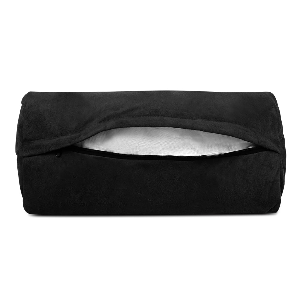 Artiss Lounge Sofa Bed 2-seater Charcoal Suede - Cosy Abode