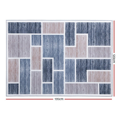 Artiss Floor Rug 120x170 Mat Carpet Short Pile Oblo - Cosy Abode