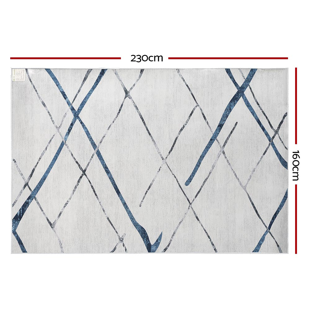 Artiss Floor Rug 160x230 Washable Mat Carpet Short Pile Jaca - Cosy Abode