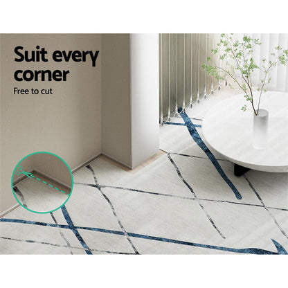 Artiss Floor Rug 160x230 Washable Mat Carpet Short Pile Jaca - Cosy Abode