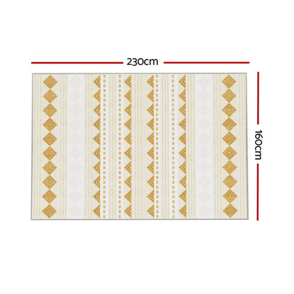 Artiss Floor Rugs 160x230cm Washable Area Mat Large Carpet Soft Short Pile Ella - Cosy Abode
