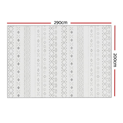 Artiss Floor Rugs 200x290cm Washable Area Mat Large Carpet Soft Short Pile Una - Cosy Abode