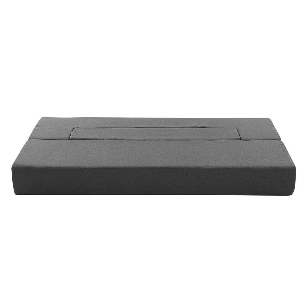 Giselle Bedding Foldable Mattress Folding Foam Sofa Bed Chair Grey - Cosy Abode