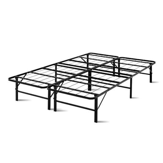 Artiss Folding Bed Frame Metal Base - Double - Cosy Abode