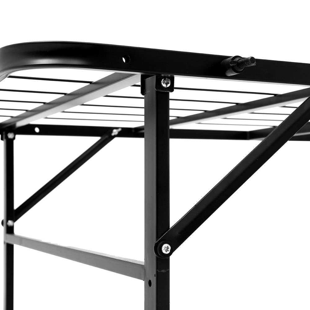 Artiss Folding Bed Frame Metal Base - Queen - Cosy Abode