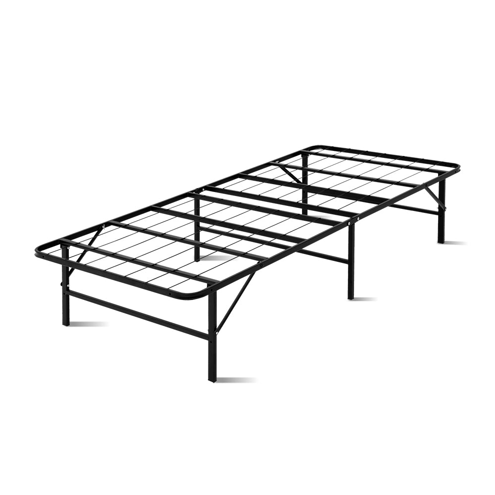 Artiss Folding Bed Frame Metal Base - Single - Cosy Abode