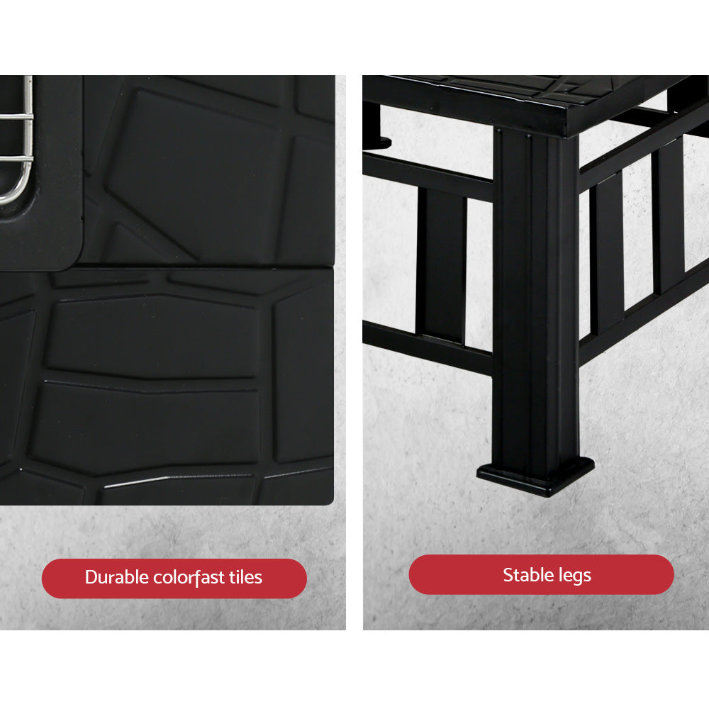 Grillz Fire Pit BBQ Grill 2-In-1 Table - Cosy Abode