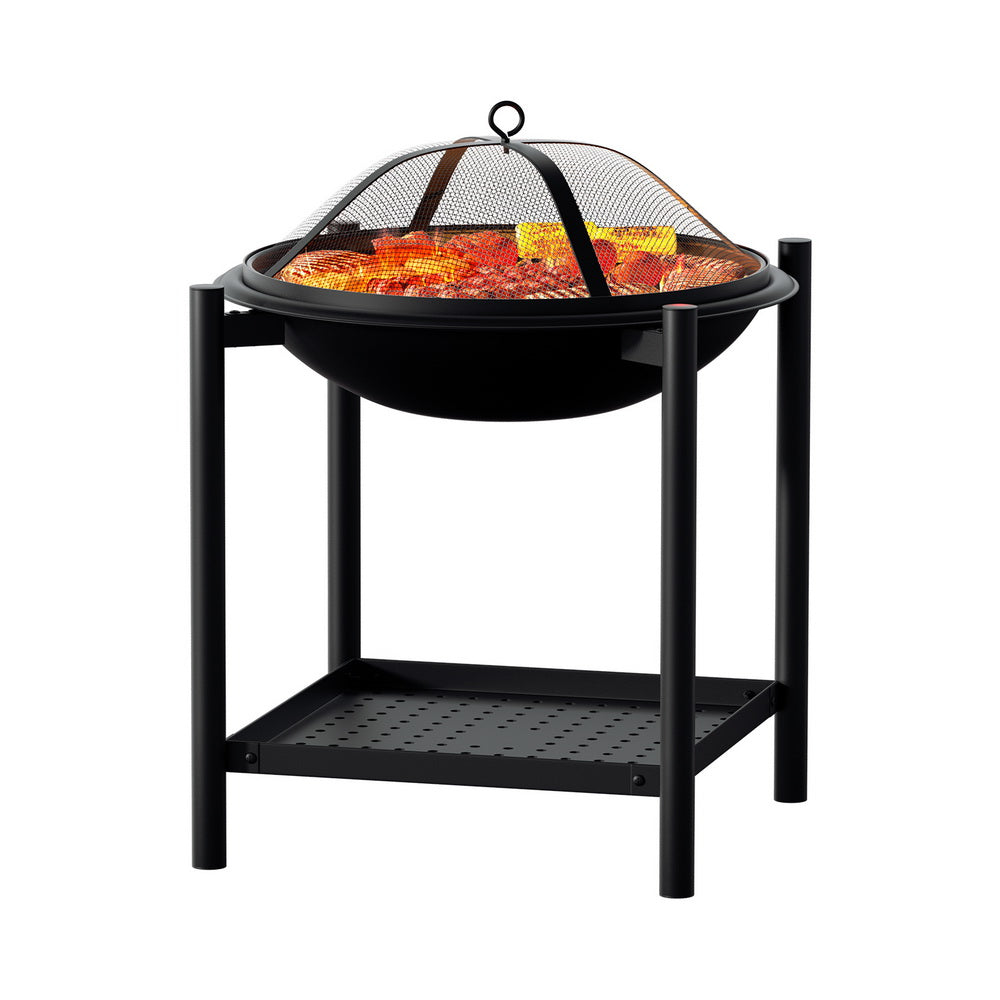 Grillz Fire Pit BBQ Grill 2-in-1 Outdoor - Cosy Abode