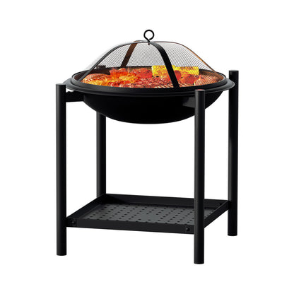 Grillz Fire Pit BBQ Grill 2-in-1 Outdoor - Cosy Abode