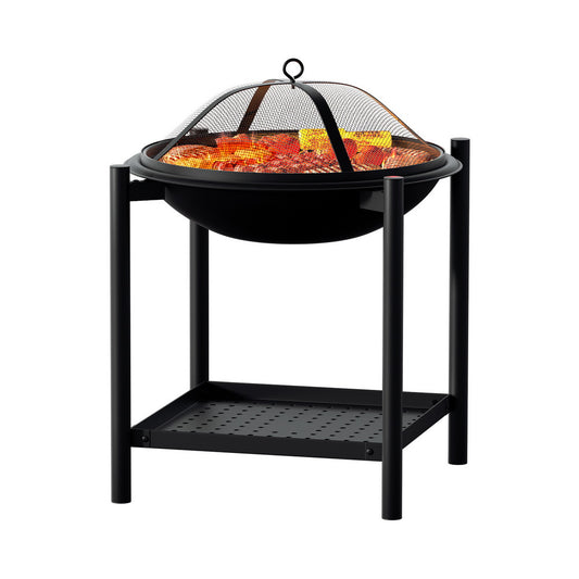 Grillz Fire Pit BBQ Grill 2-in-1 Outdoor - Cosy Abode