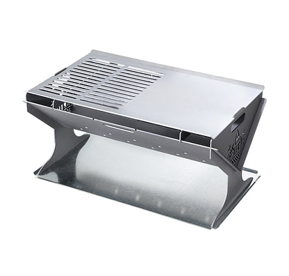 Grillz Fire Pit BBQ Grill Steel - Cosy Abode