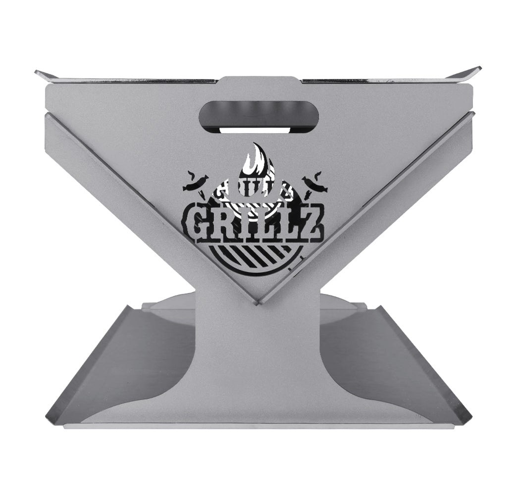 Grillz Fire Pit BBQ Grill Steel - Cosy Abode
